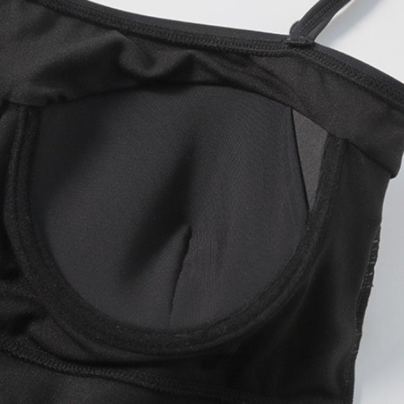 Asymmetric belly covering swimsuit - Picture 6 of 7